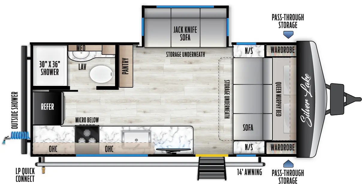 Silver Lake 1800RB Floorplan